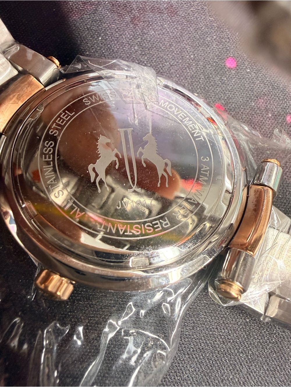 NWOT Jivago Women's JV617 Celebrate Crystal Two-tone Stainless Steel Watch - Picture 7 of 13